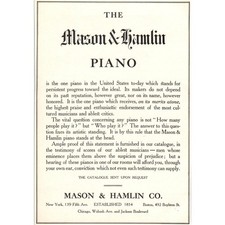 The Mason & Hamlin Piano