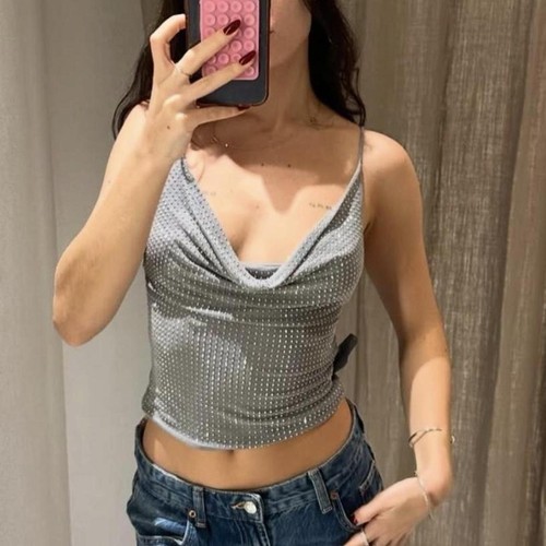 Zara top in tulle - top, con