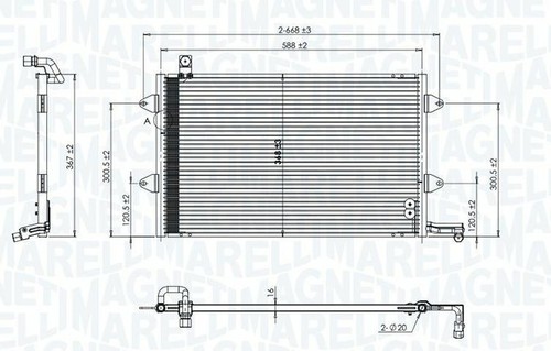 Condensatore radiatore aria - radiatore,