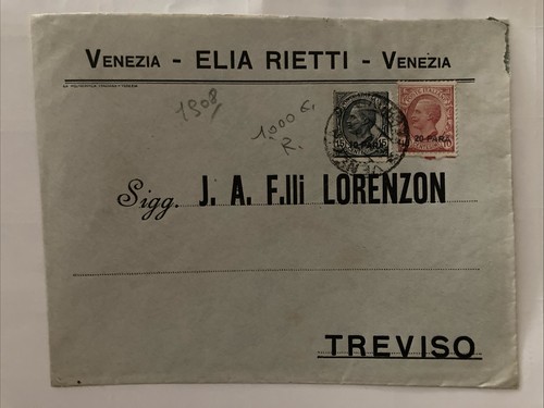 Storia postale con pubblicità - con,