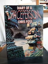 Diary Of A Spaceperson - Chris Foss - Paper Tiger 1° Print 1990 RARO