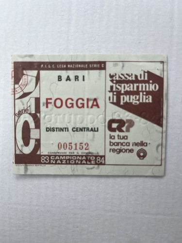 Bari foggia biglietto - bari-foggia, calcio