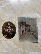 Paesaggio I Fiori Dipinti Su