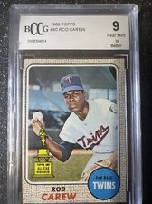 1968 Topps 80 Rod Carew BCCG 9