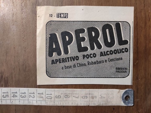 Pubblicità vintage del 1957