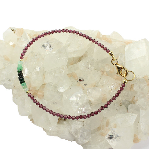 Rhodolite granato smeraldo - granato, e