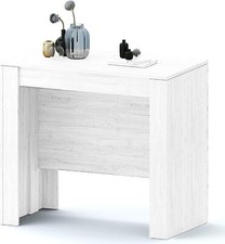 Tavolo consolle allungabile bianco frassino 14 posti salvaspazio multiposizione