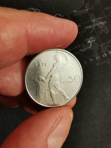 Moneta lire 1978 vulcano - 50,