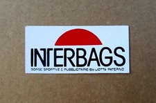 ADESIVO/STICKER "INTERBAGS - BORSE SPORTIVE & PUBBLICITARIE" - Anni '80 - Rarità