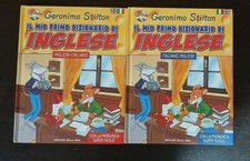 GERONIMO STILTON Il mio primo dizionario di Inglese Italiano 2 volumi illustrati