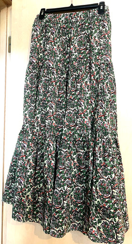 Maxi gonna stampa - zara, taglia