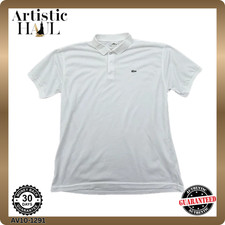 Polo Lacoste bianca manica