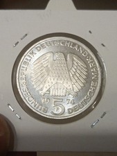 5 marchi Proof argento