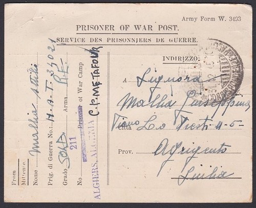 Algeria 1945 cartolina - cartolina, in