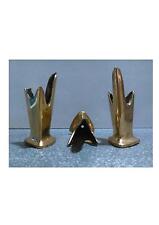 SCARPETTE OTTONE TRIANGOLARI MOBILI/SEDIE-STOCK 20 PZ - FREGI IN OTTONE LUCIDO