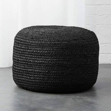 Pouf Juta Intrecciato 14" H x