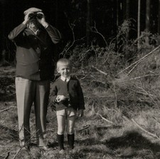 Vecchio binocolo birdwatching