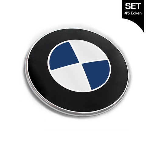 Emblema blu scuro adesivo