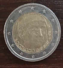  Moneta 2 due euro Boccaccio commemorativa 1313 2013 Italia