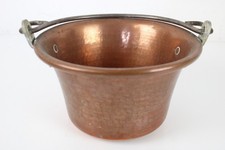 Pentola Paiolo in Rame Vintage con Manico Ferro Decorazione Rustica per polenta