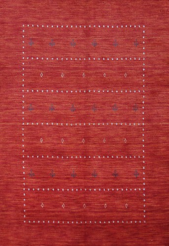 Orange handmade indian - handmade, rug