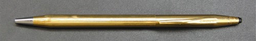Cross 18kt rolled gold - cross,