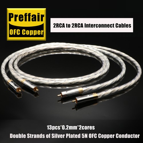 Coppia cavi hifi rca - rca, ofc
