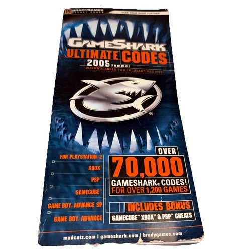 Gameshark ultimate codes 2005 - ultimate,