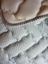 Topper di cuscinetti imbottiti in memory singolo 80 x 190 h 3 cm