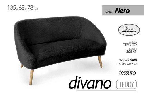 Divano posti gambe legno - posti,