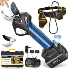 SWANSOFT PRU36 Forbici Potatura a Batteria, Professionali 36mm 16,8V 900W 4Ah+2A