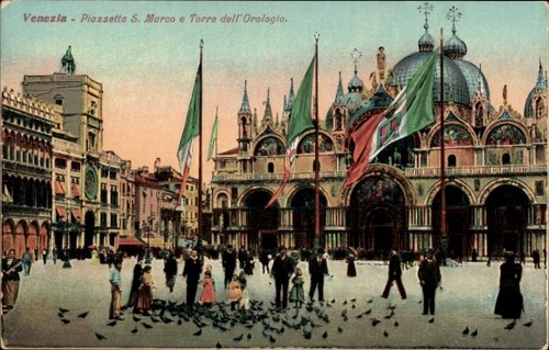 Cartolina venezia veneto - venezia,