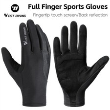 WEST BIKING Guanti Ciclismo Full Finger Guanti Bici Touch Screen Guanti Sportivi