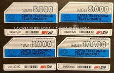 4 SCHEDE TELEFONICHE SIP  Bilingue Telefonkarte USATE