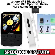 Lettore MP3 Bluetooth 5.2 64GB