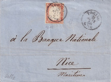 1858 Doppio porto per l'interno da Torino a Nizza Sassone 16 Ab