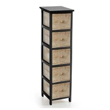 CASSETTIERA IN LEGNO NERO CON