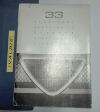 LIBRETTO "LINEA ACCESSORI " ALFA 33 -ENTRA 