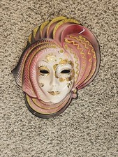 Maschera da parete porcellana