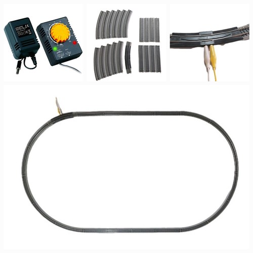 Set circuito ovale 110x60 - ovale, cm.110x60