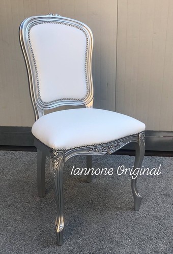 Sedia foglia argento - sedia,