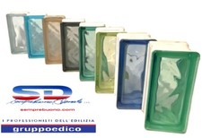 VETROMATTONE VETROMATTONI "VETRO ITALIANO" VETROCEMENTO VARI COLORI ONDULATI 9x1