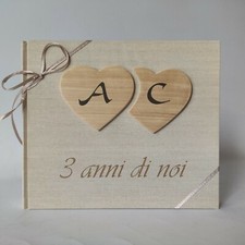Album fotografico in legno e