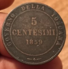 Moneta 5 Centesimi 1859