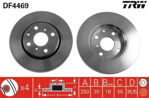Set freni disco trw - disco,