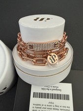 Set pile bracciale zirconi oro