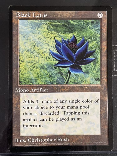 Mtg black lotus - black, 6x9