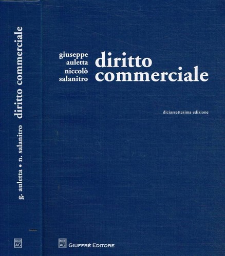 Diritto commerciale auletta - diritto,