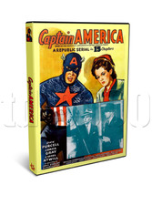 Captain America (1944) 15 Chapter Republic Movie Serial Cliffhanger (2 x DVD)