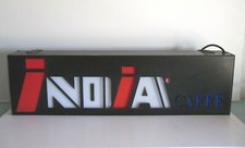 INSEGNA LUMINOSA  VINTAGE INDIA CAFFÈ   LUMINOUS VINTAGE INDIA COFFEE SIGN 